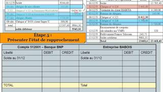 T14 lEtat de rapprochement bancaire [upl. by Ruthanne948]