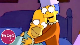 Top 10 Sweetest Homer amp Marge Simpson Moments [upl. by Plath]