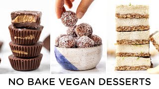 HEALTHY VEGAN NO BAKE DESSERTS ‣‣ easy to make [upl. by Ateuqram529]