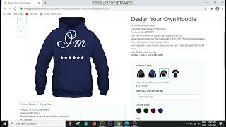 How to Design Your Own Hoodie  Design and Order Your Own Custom Hoodie [upl. by Nyved]