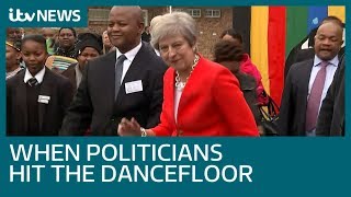 Theresa May joins long line of dancing politicians  ITV News [upl. by Batha]