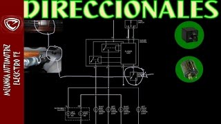 LUCES DIRECCIONALES funcionamiento explicado con diagrama basico [upl. by Sihtnyc]