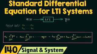 Standard Differential Equation for LTI Systems [upl. by Yerga]