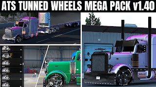 ✅ American Truck Simulator  LEGENDARY PACK WHEELS RIMS TIRES ATS 140 4k [upl. by Akir]