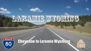 Driving scenic I80 from Cheyenne to Laramie Wyoming [upl. by Ruosnam376]