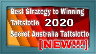 Secret Lottery Strategy to Winning Tattslotto Australia 2020 [upl. by Yriek189]