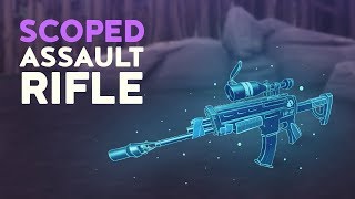 SCOPED ASSAULT RIFLE Fortnite Battle Royale [upl. by Neumark]