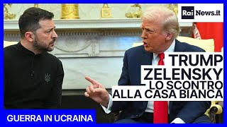 Lo scontro tra Donald Trump e Volodymyr Zelensky nello Studio Ovale della Casa Bianca [upl. by Nairad]