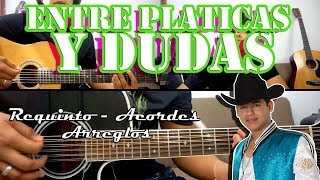 Tutorial  Entre platicas y dudas  Ariel Camacho  Requinto  Arreglos  Acordes  TABS [upl. by Hsekin578]