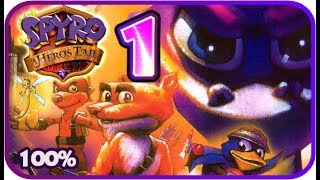 Spyro A Heros Tail Walkthrough Part 1 PS2 Gamecube XBOX 100 Dragon Village [upl. by Ahsenot763]