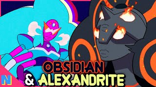 Alexandrite amp Obsidian History  Symbolism Explained  Steven Universe [upl. by Lail]