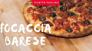 Focaccia Barese  Ricetta come Panificio Fiore Bari [upl. by Nauj335]