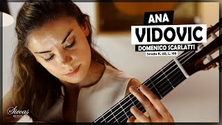 Ana Vidovic plays Domenico Scarlatti  Sonata in D minor K 213 L 108  Siccas Guitars [upl. by Hesper852]