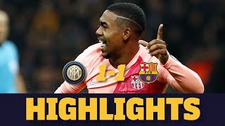 INTER MILAN 11 BARÇA  Match highlights [upl. by Oniotna]