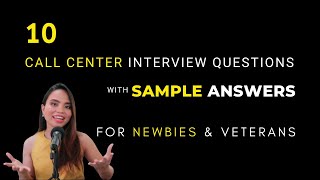 Call Center Interview Questions and Answers for Beginners [upl. by Bui644]