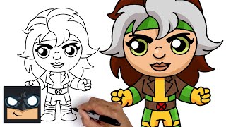 How To Draw Rogue  XMen [upl. by Ninon]