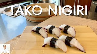 How To Make Tako Octopus Nigiri  Basic Recipe [upl. by Ariuqahs]