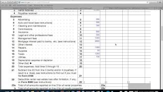 How to Fill Out Schedule E for Real Estate Investments [upl. by Runkle141]