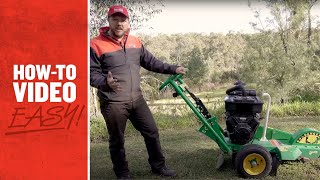 How to Use a Stump Grinder [upl. by Alegnad480]