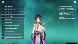 XIAO ALL VOICE LINES ENGLISH [upl. by Dido]