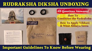 Isha Rudraksha Diksha Unboxing  Important Guidelines  How to Use Rudraksh Diksha Kit  Sadhguru [upl. by Farwell]