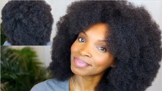 THE PERFECT AFRO TUTORIAL updated  4C NATURAL HAIR [upl. by Anilek]