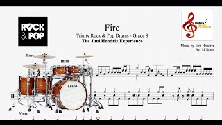 Fire  Jimi Hendrix  Trinity Rock amp Pop Drums  Grade 8 [upl. by Corkhill]