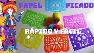 PAPEL PICADO PASO A PASO  DÍA DE MUERTOS [upl. by Joli]