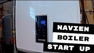 NAVIEN NCB 240 NEW INSTALLATION START UP [upl. by Ttirb]