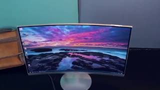 Samsung Curved Monitor with 1800R 27 inch  Review [upl. by Enaek]