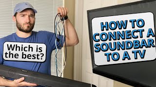 Soundbar Setup  How to Connect a Soundbar to a TV with HDMI HDMI ARC Optical Bluetooth etc [upl. by Assennev145]