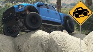 GTA 5  OffRoad Capability Testing  Vapid Caracara 4x4 Ford Raptor [upl. by Lotsirb]