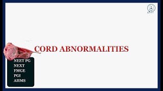 placental and cord abnormalities  NEET PG [upl. by Rhody]