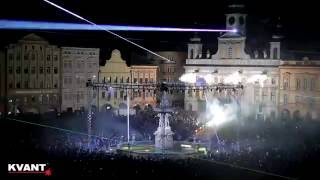 Outdoor Laser Show Projectors  Kvant Spectrum lasers used for a City Gathering [upl. by Pricilla]