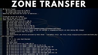 DNS Zone Transfer Tutorial  Dig Nslookup amp Host [upl. by Mahmoud]