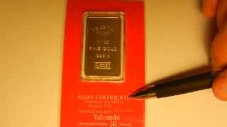 HOW TO SPOT A FAKE 1 OZ GOLD BAR what to look for [upl. by Brockie397]