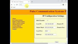 Radio Over IP Gateway Point to Point P2P Web Configuration Guide [upl. by Fonz280]