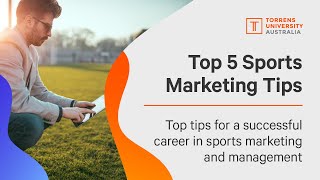 Top 5 tips for Sports Marketing amp Management [upl. by Cristy]