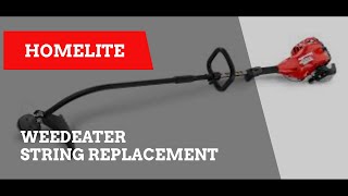 Homelite weed eater string replacement [upl. by Epilihp]