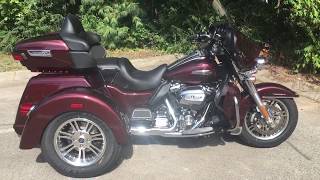 2019 HarleyDavidson® FLHTCUTG  Tri Glide® Ultra Twisted Cherry [upl. by Eniar]