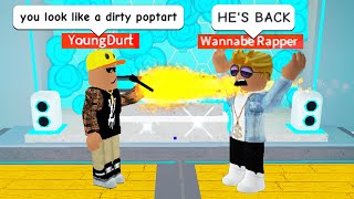 RAP BATTLING as a ROBLOX RAP GOD [upl. by Burrus]