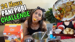 Eating ONLY Pani Puri For 24 Hours Challenge  Tummy Ka Kya Haal Hua 😱 [upl. by Gilles]