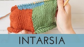 Intarsia Knitting Tutorial  Vertical Colorwork for Beginners [upl. by Lashondra223]