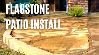 Hardscaping Flagstone Patio Installation [upl. by Osborn]