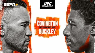 UFC TAMPA LIVESTREAM COVINGTON VS BUCKLEY FULL FIGHT NIGHT COMPANION amp PLAY BY PLAY [upl. by Radack]