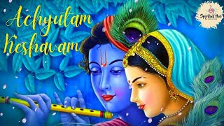 Achyutam Keshavam Krishna DamodaramWith Lyrics  Krishna Bhajans [upl. by Ettelorahc]