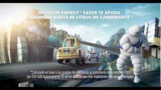 Anuncio Spot Michelín Energy Saver Malvado surtidor de gasolina [upl. by Arutnev]