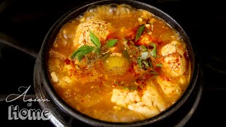 Silken Tofu Soup Soondubu Jjigae [upl. by Ahsinak856]