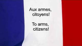 quotLa Marseillaisequot  France National anthem French amp English lyrics [upl. by Lednahs]