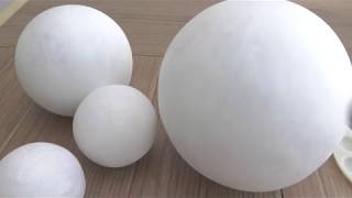 Como hacer Esferas para cualquier proyectoHow to make paper mache spheres [upl. by Thursby]